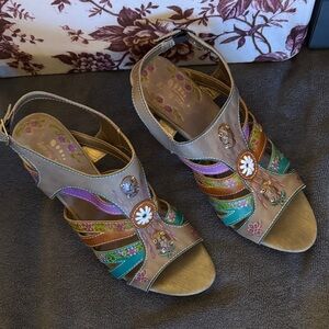 Spring Step Multicolor Women's Sandals